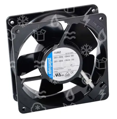 ventilátor axiální EBM 4656Z, 119 x 119 x 38 mm, 230 V, 2650 rpm